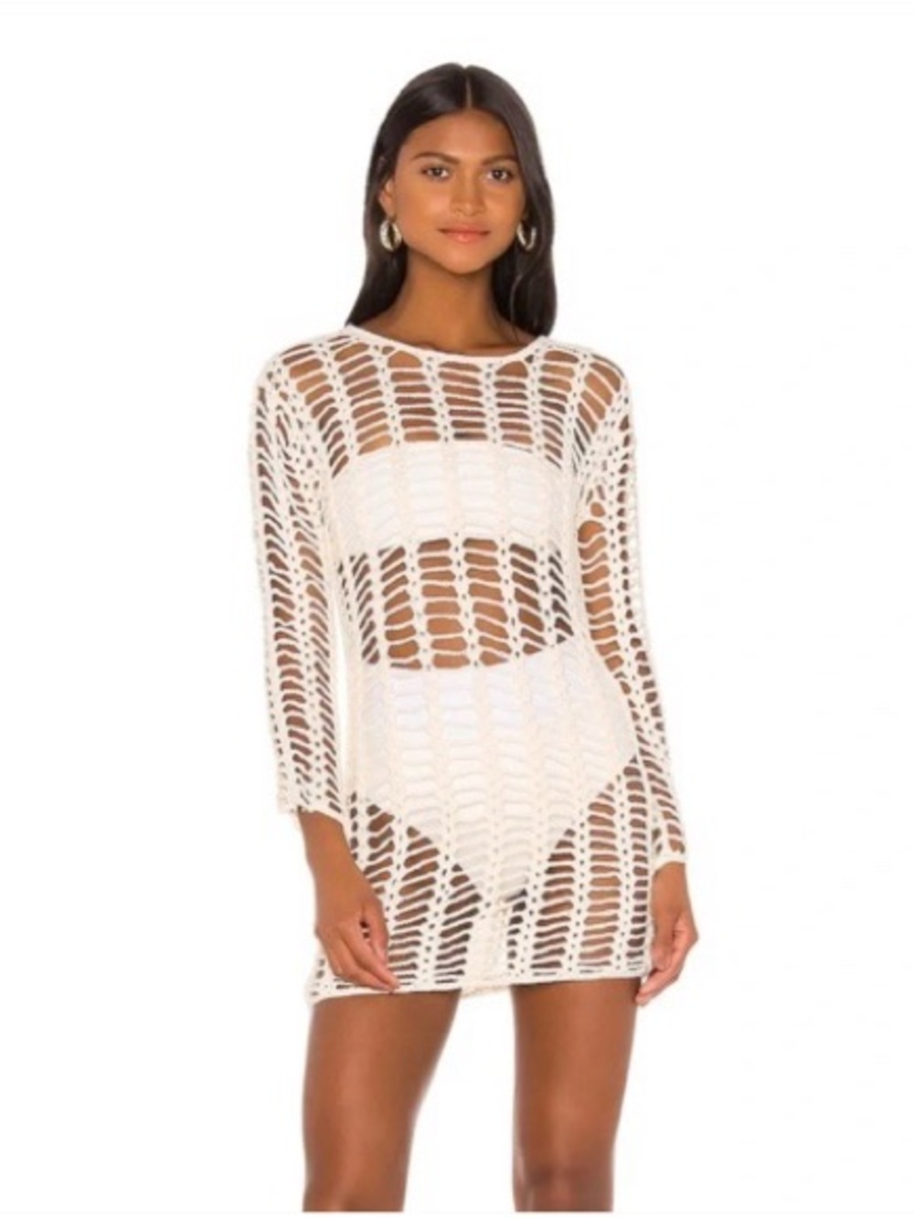 Superdown Miranda Crochet Mini Dress